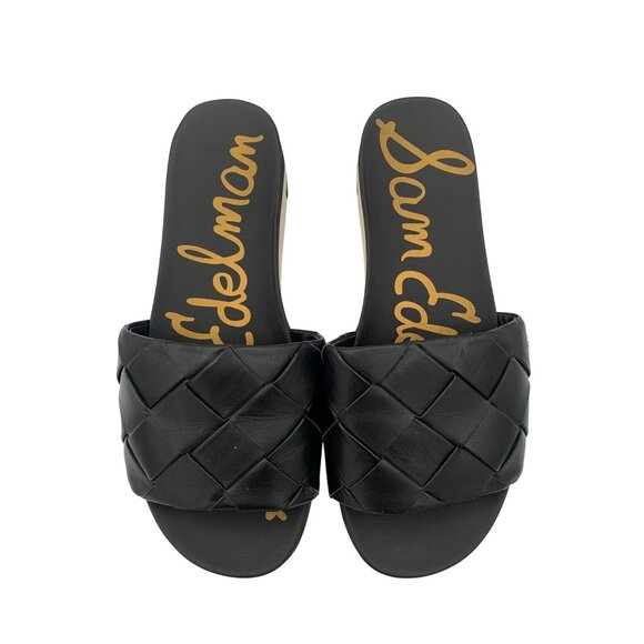 Women’s Sam Edelman Black Texture Sandals Size 7 - Picture 3 of 7